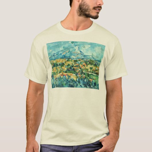 ポールCézanne (最も最高のな質著Mont Sainte-Victoire Tシャツ (正面)