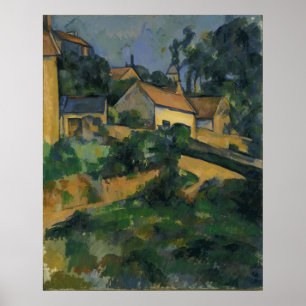 ポールCézanne - Montgeroultの回転道 ポスター
