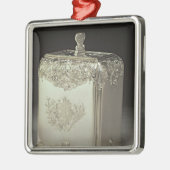 ポールde Lamerie著銀製の茶小さなかん メタルオーナメント (左)