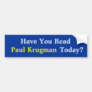 ポールKrugmanTodayを読みましたか。 バンパーステッカー