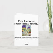 ポールLamotte: フォンテンブローフランス カード (裏面)