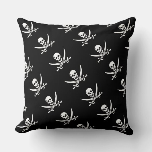 ポールMcGeheeの"さらさのジャックの旗"の海賊枕 クッション (正面)