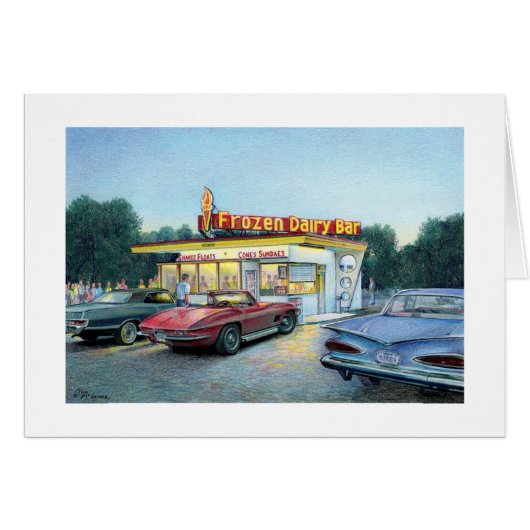 ポールMcGeheeの"夏の夜"カード (正面横)