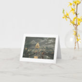 ポールMcGeheeの"月光による国会議事堂"カード カード (黄色い花)