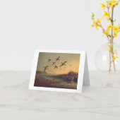 ポールMcGeheeの"東の海岸のマガモ"カード カード (黄色い花)