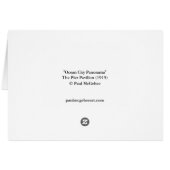 ポールMcGeheeの"海都市パノラマ"カード (裏面横)