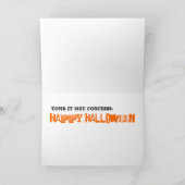 ポールMcGehee "お化け屋敷"のハロウィンカード カード (内部)