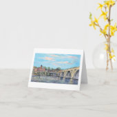 ポールMcGehee "ジョージタウンの水辺地帯"カード カード (黄色い花)