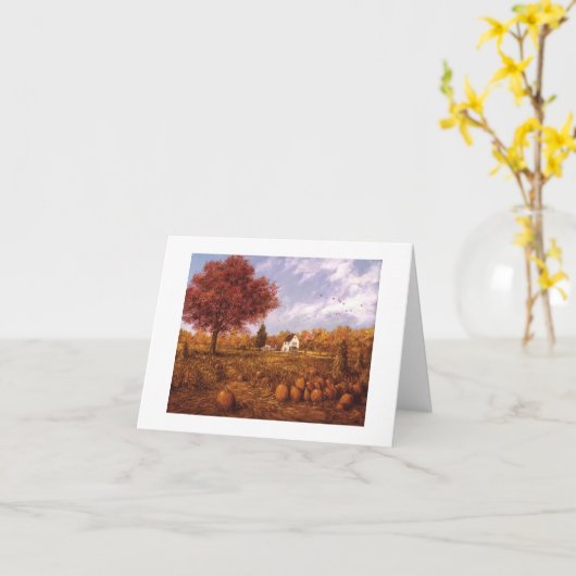 ポールMcGehee "ハロウィン収穫"のカード カード (黄色い花)