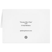 ポールMcGehee "ポトマック川ヴィスタ1955年"カード (裏面横)