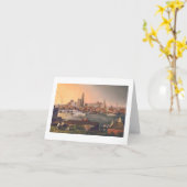 ポールMcGehee "古いボルティモアの港"カード カード (黄色い花)