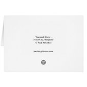 ポールMcGehee "回転木馬馬海都市、MD"のカード (裏面横)