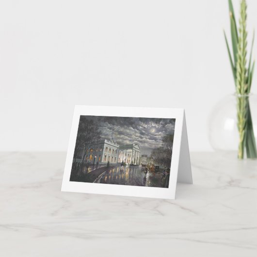 ポールMcGehee "月光によるホワイトハウス"カード カード (正面)