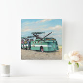 ポールMcGehee "遊歩道の列車"の時計 スクエア壁時計 (ホーム)