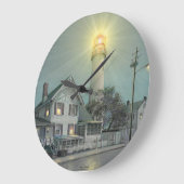 ポールMcGehee "Fenwick島の灯台"の時計 ラージ壁時計 (傾斜)