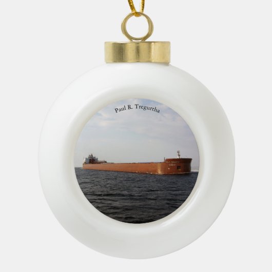 ポールR.トレガルタオーナメント セラミックボールオーナメント (正面)