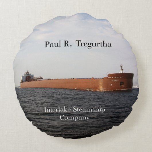 ポールR.トレグルタ両面円枕 ラウンドクッション (裏面)