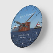 ポールR. Tregurthaダルースの時計 ラウンド壁時計 (傾斜)