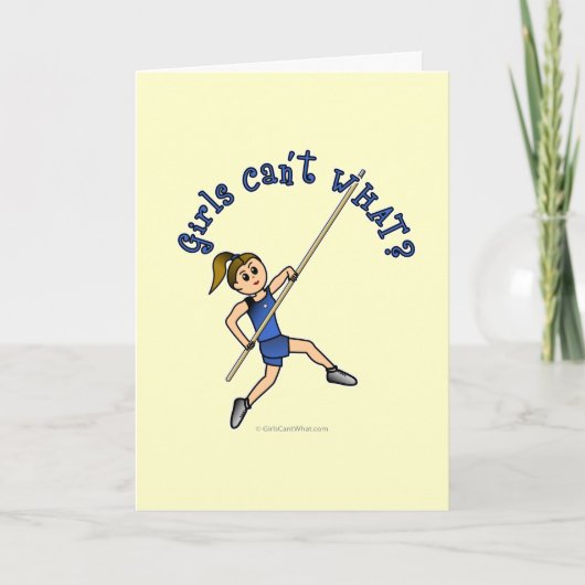 ポールVault – 青(ライト) カード (正面)