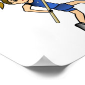 ポールVault – 青（ライト） ポスター (角)