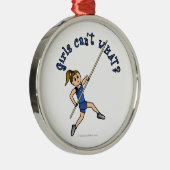 ポールVault – 青（ライト） メタルオーナメント (右)