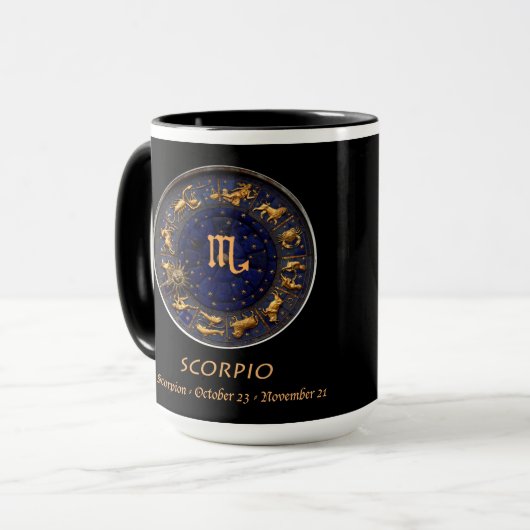 ポールWhiteheadの占星術のなコーヒー・マグの蠍座 マグカップ (正面左)