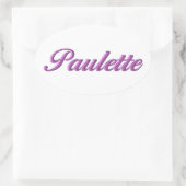 ポーレットシール名 楕円形シール (バッグ)