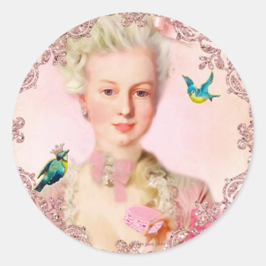 ポーレット食べパリーによるマカロンシール ラウンドシール (正面)