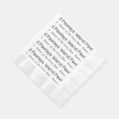 ポーレーズアイランドグレーマン 縁ありランチョンナプキン (角)