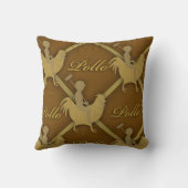 ポーロプレイヤーノベルティファッションスポーツおもしろい クッション (裏面)