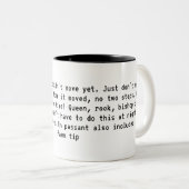 ポーンのチェスのヒントのマグ ツートーンマグカップ (正面右)