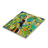 ポーンのHaoオリエンタルの抽象的な絵画の芸術に服を着せて下さい タイル (側面)