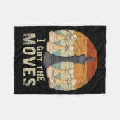 ポーンキングチェス姿チェスメンギフトチェス フリースブランケット (正面(横))