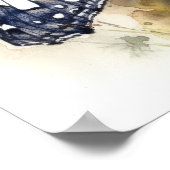 ポーンクレセントバタフライアートプリントポスター ポスター (角)