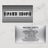 ポーンショップメタルルック名刺 名刺 (正面/裏面)