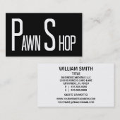 ポーンショップワード名刺 名刺 (正面/裏面)