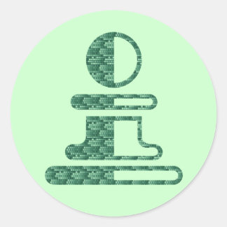 ポーンステッカー ラウンドシール