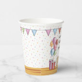 ポーンドッグパステルカラフルズハッピーバースデー 紙コップ (右)
