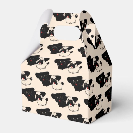 ポーンパーソナライズされたブラックポーズウィーゲーブルボックス フェイバーボックス (裏面サイド)