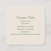 ポーン店 スクエア名刺 (裏面)