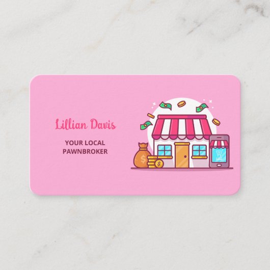 ポーン店 名刺 (正面)