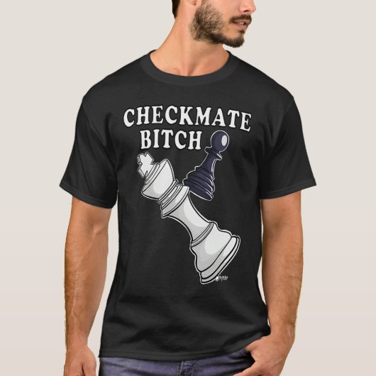 ポーン詰めチェックールチェス Tシャツ (正面)