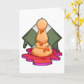 ポーン カード (黄色い花)