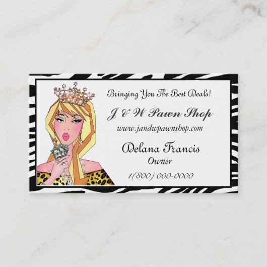ポーン・ショップ・ビジネス・カード 名刺 (正面)