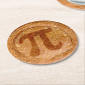 ポー予測できなクパイの記号  ラウンドペーパーコースター (アングル)