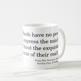 ポー引用文オン・ワード コーヒーマグカップ