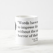 ポー引用文オン・ワード コーヒーマグカップ (中央)