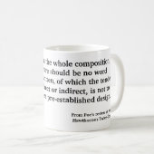 ポー引用文書の短編小説 コーヒーマグカップ (正面右)