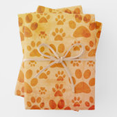 ポー素朴ト印刷パターン ラッピングペーパーシート (インサイチュ)