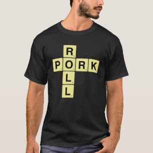 ポー転がクレターワードパズルゲームNJエッグC Tシャツ